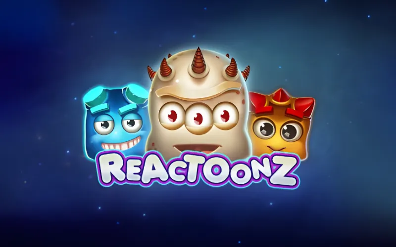 Paripulse game section showing Reactoonz bonus rounds with Gargantoon wilds and cascading wins.