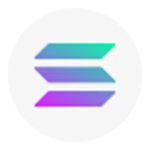 Solana logo.